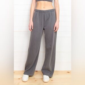 Brandy Melville Anastasia Tie Sweatpants in Dark Ash